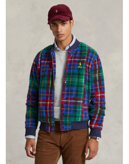 Ralph Lauren Chaqueta de béisbol polar Basebljktm1 Lon gSleeve Sewatshirt