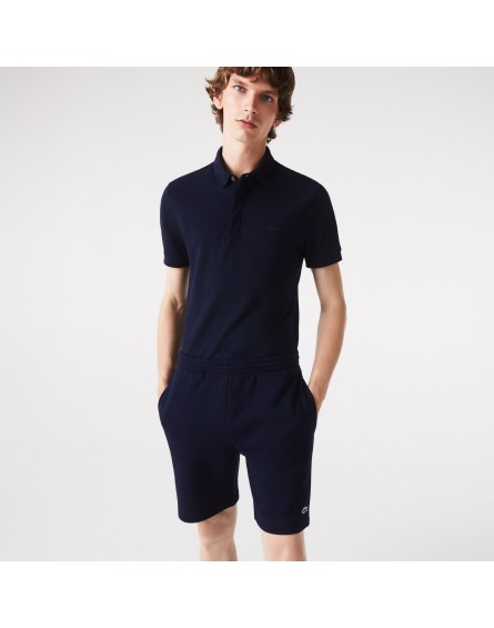 Lacoste Pantalón chándal corto en felpa de algodón ecológico cepillado