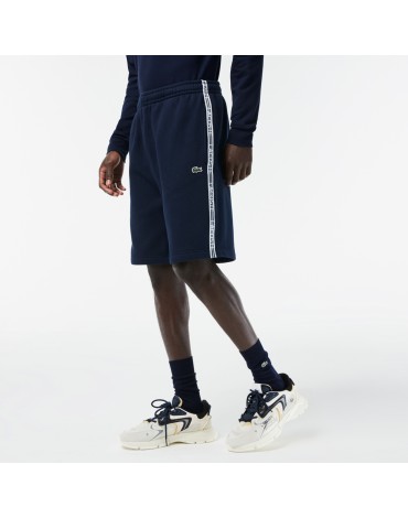 Lacosto Pantalón chándal corto en franela de algodón