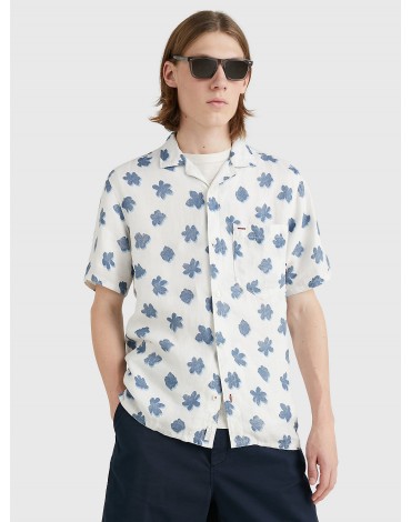 Tommy Hilfiger Camisa Mono Flower RF Shirt S/S