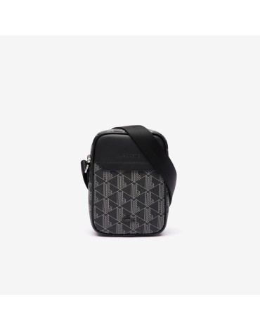 Lacoste Bolso Bandolera vertical The Blend con monograma estampado