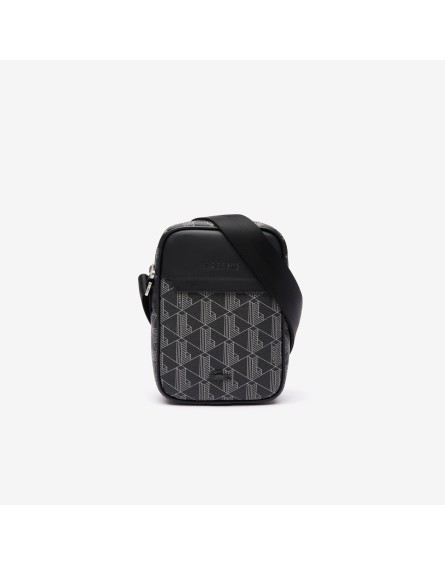 Lacoste Bolso Bandolera vertical The Blend con monograma estampado