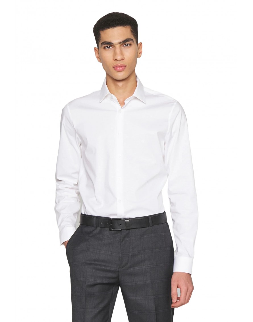 Calvin Klein Camisa hombre Poplin Stretch Slim