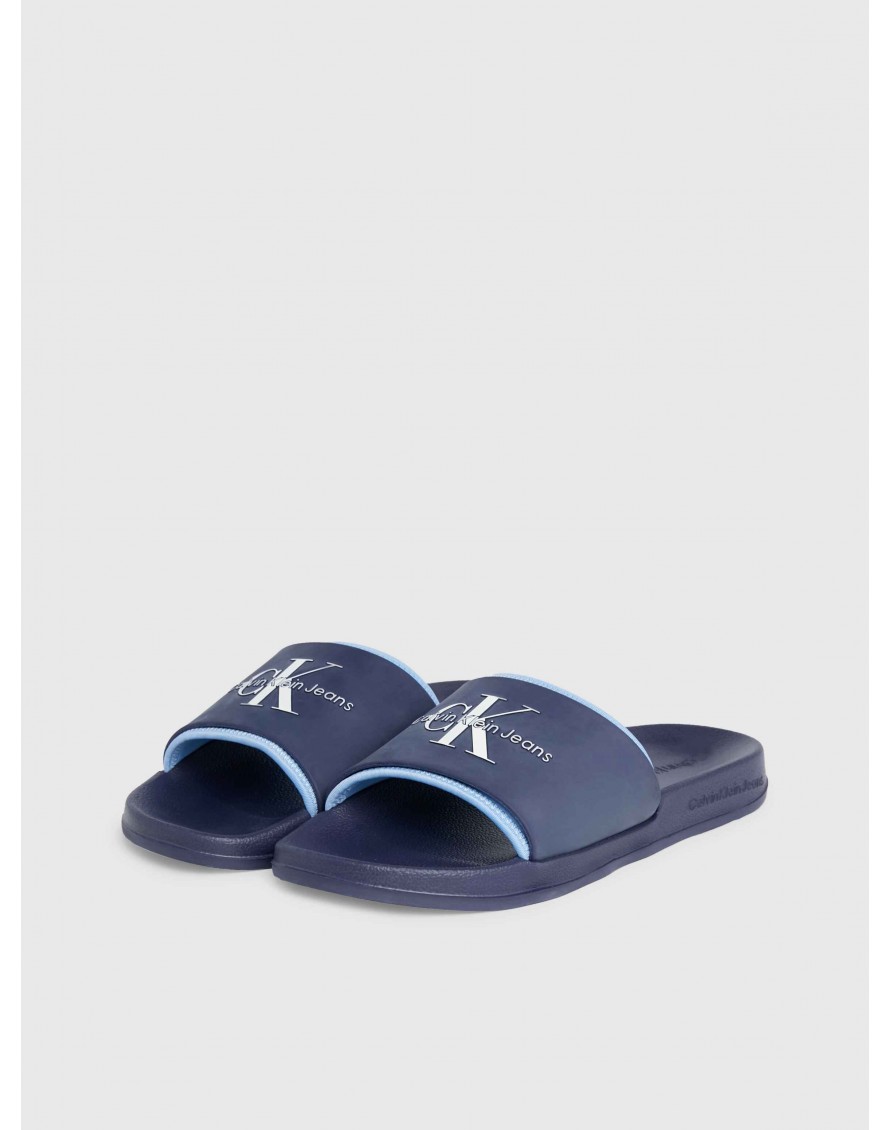 Calvin Klein Chanclas Slide Rubber Neopreno Monologo