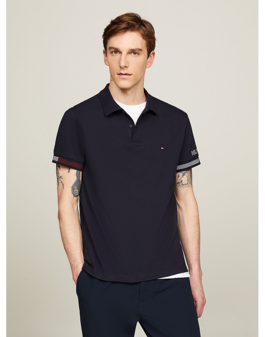 Tommy Hilfiger Polo Flag Cuff Slim Polo