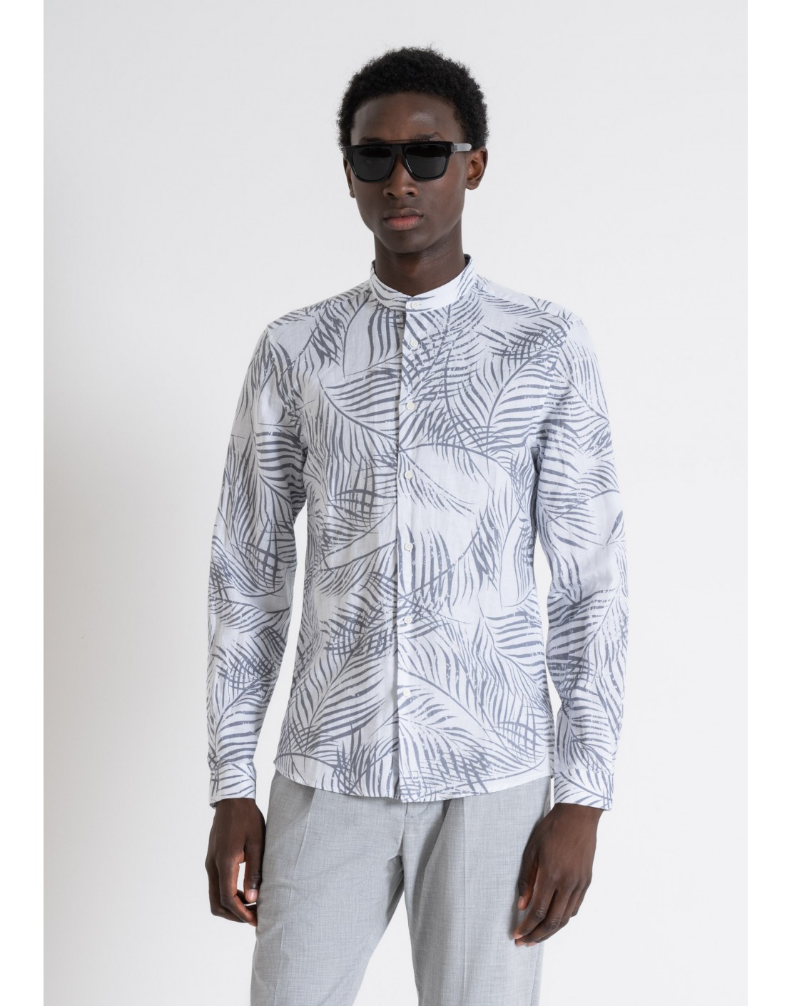 Antony Morato Camisa "SEOUL" Slim Fit de lino estampada