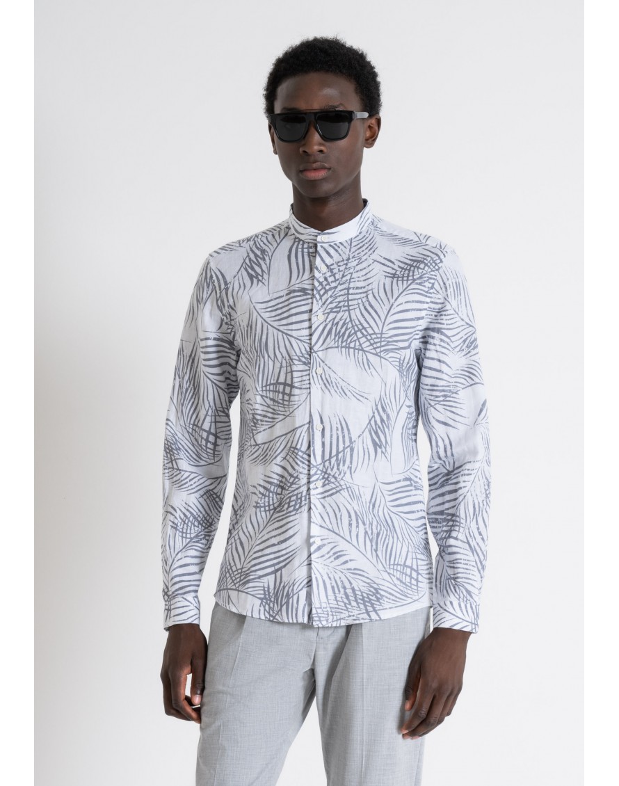 Antony Morato Camisa "SEOUL" Slim Fit de lino estampada