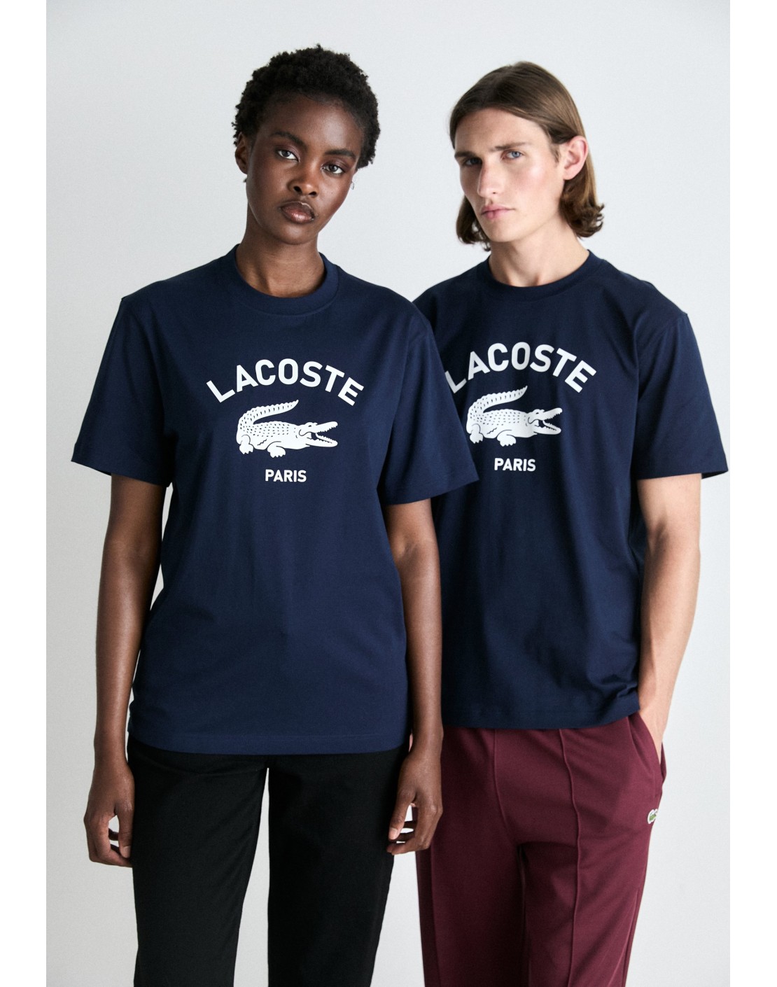 Lacoste Camiseta de algodón con estampado exclusivo