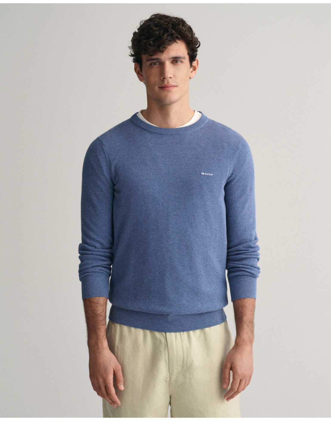 Gant Jersey Cotton Pique Crew Neck