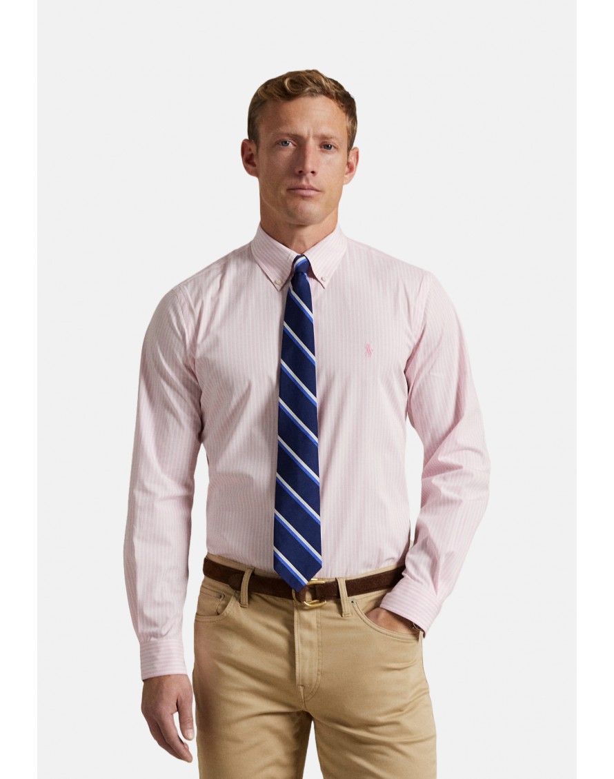 Ralph Lauren Camisa Custom Fit de popelina elástica