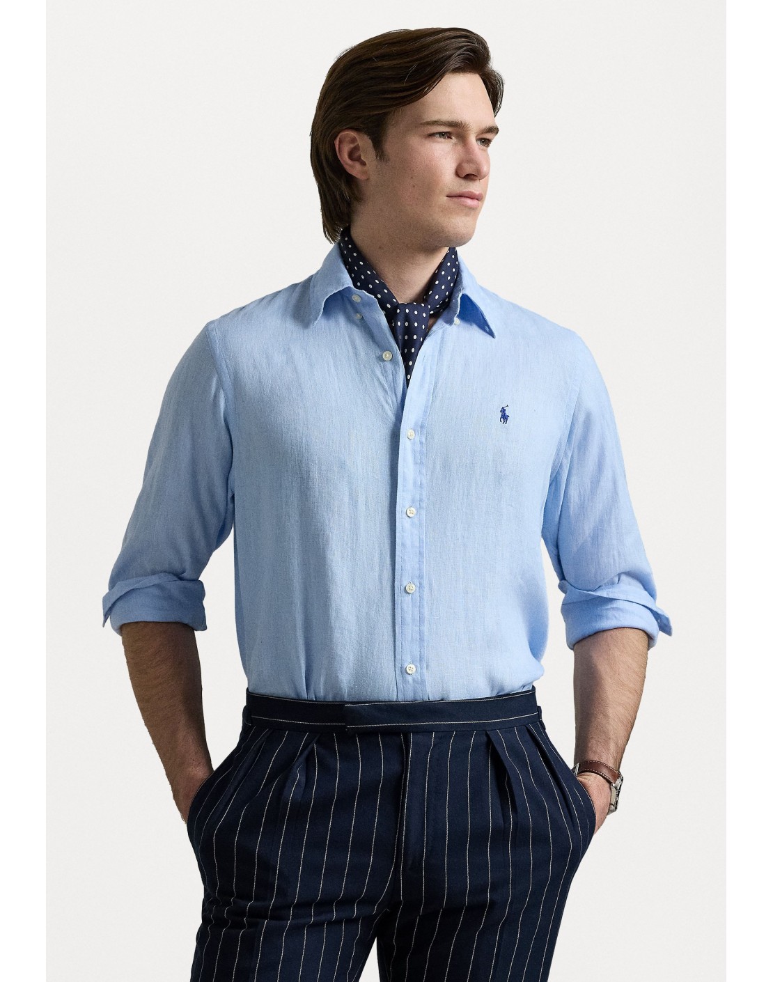 Ralph Lauren Camisa de lino Custom Fit