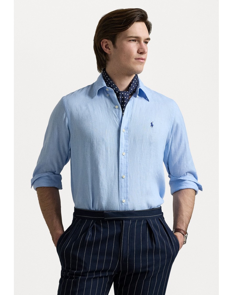 Ralph Lauren Camisa de lino Custom Fit