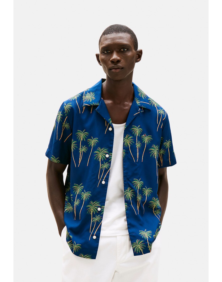 Tommy Hilfiger Camisa Lightweight Palm SS RF Shirt