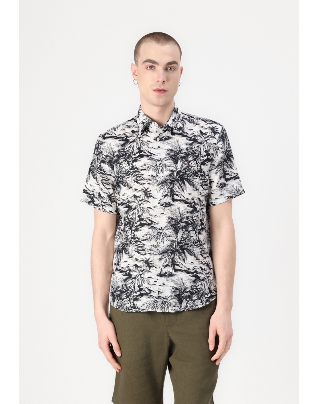 Tommy Hilfiger Camisa manga corta Linen Vacation PRT SS Shirt