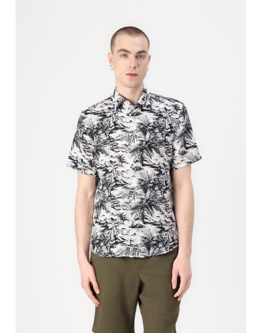 Tommy Hilfiger Camisa manga corta Linen Vacation PRT SS Shirt