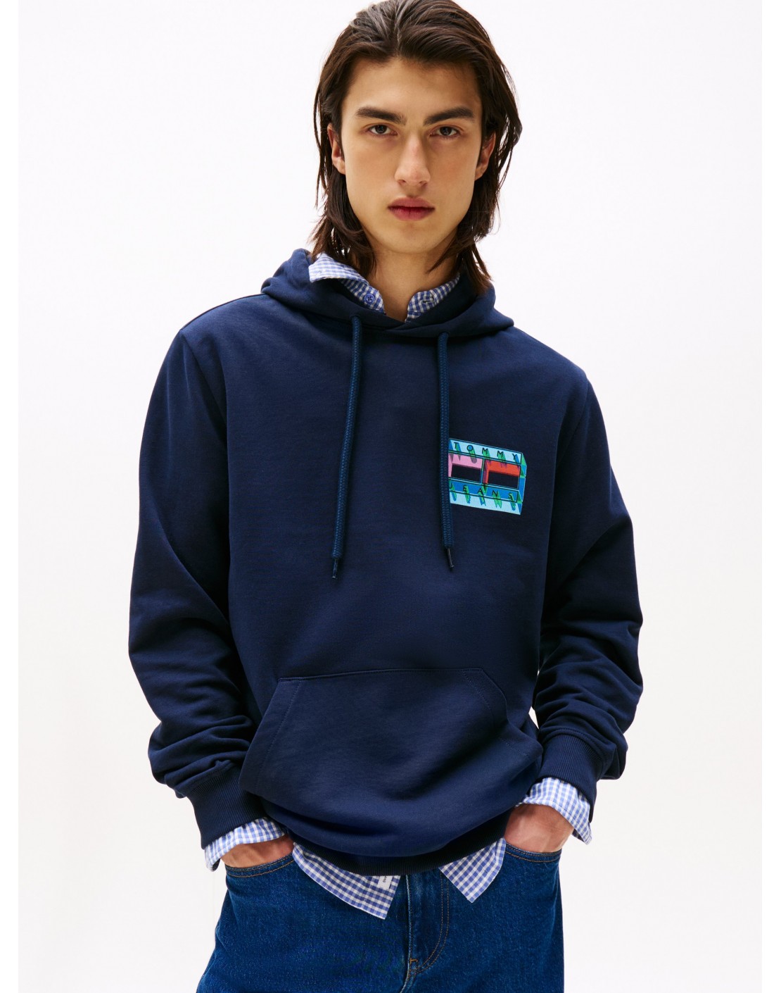 Tommy Jeans Sudadera con capucha TJM DNA Flag Play