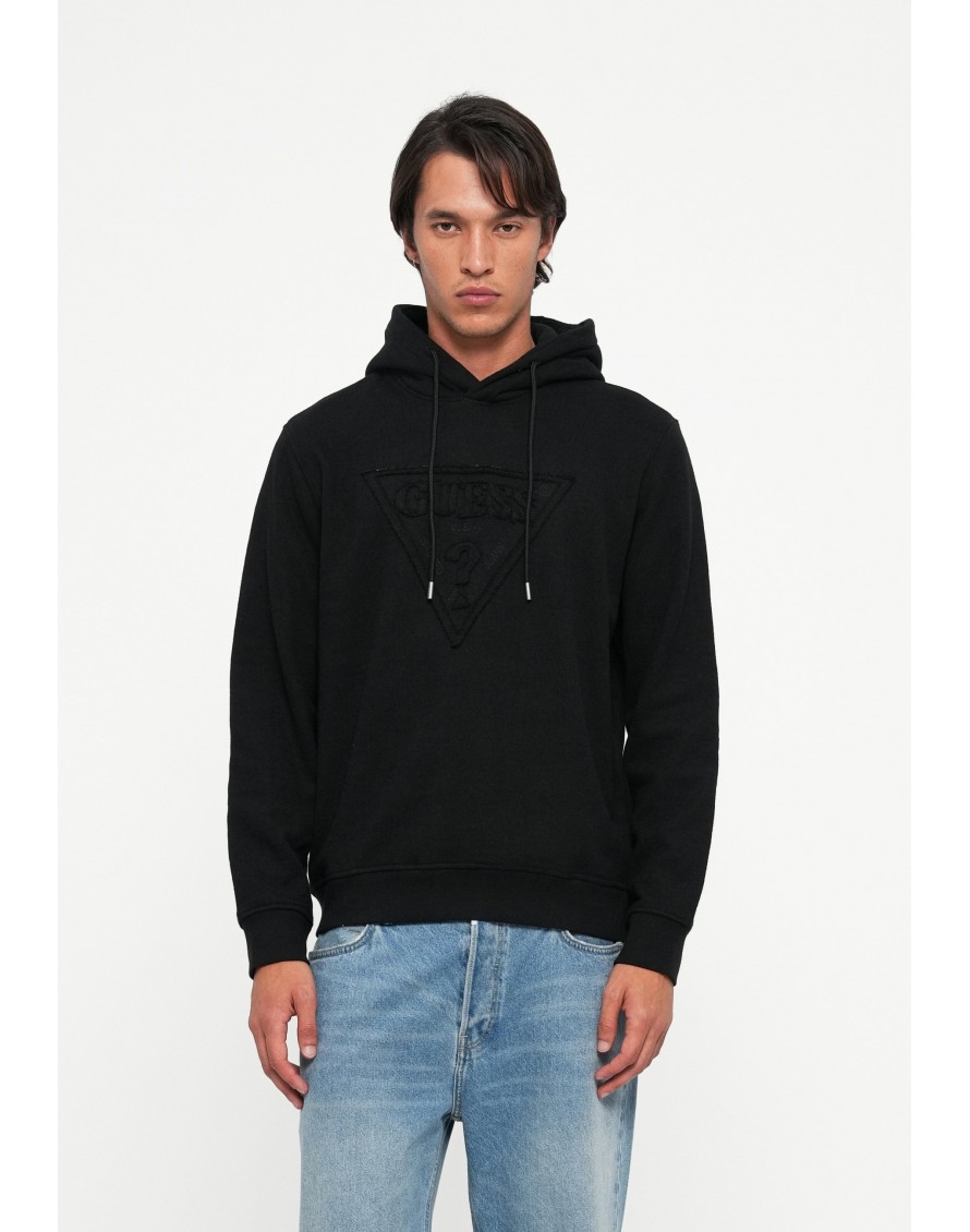 Guess Sudadera capucha Triangle Raw Patch Hoodie