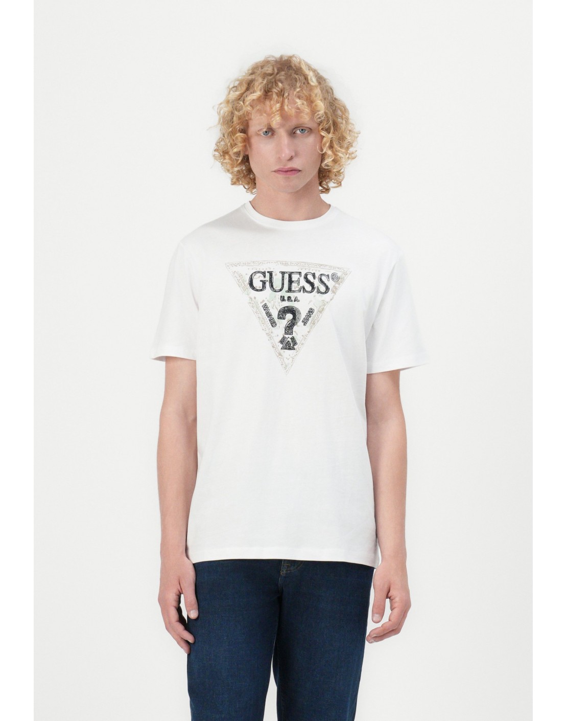 Guess Camiseta SS CN Guess Triangle