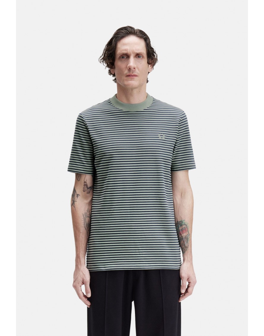 Fred Perry Camiseta Fine Stripe Heavy Weight Tee