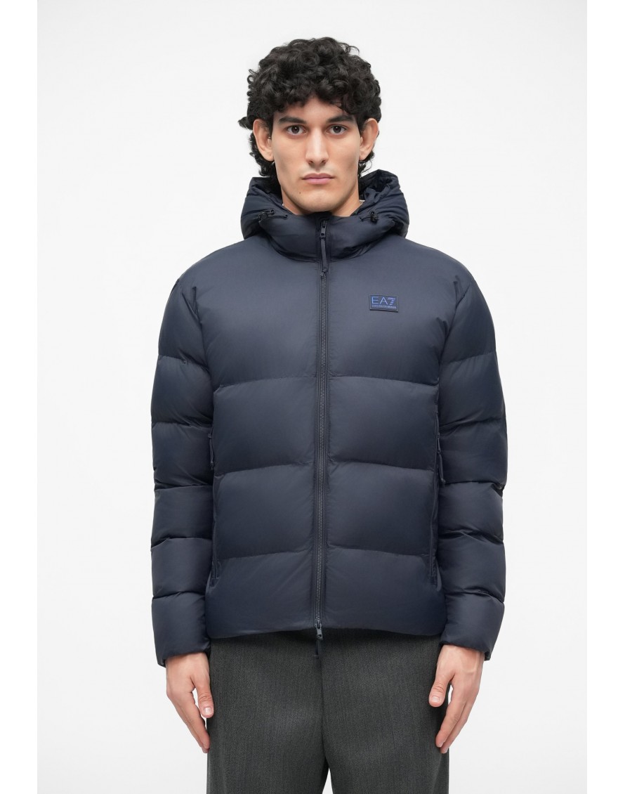 Emporio Armani Chaqueta acolchada en tejido técnico con capucha