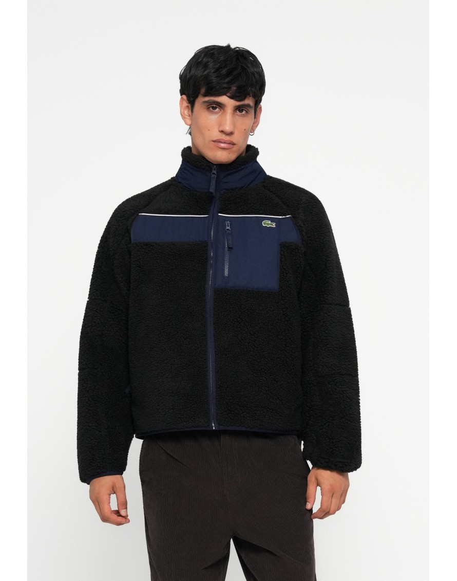 Lacoste Chaqueta de Borreguillo color block