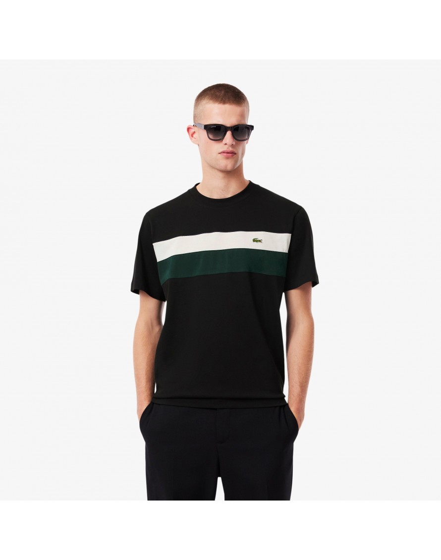 Lacoste Camiseta color block de punto jersey
