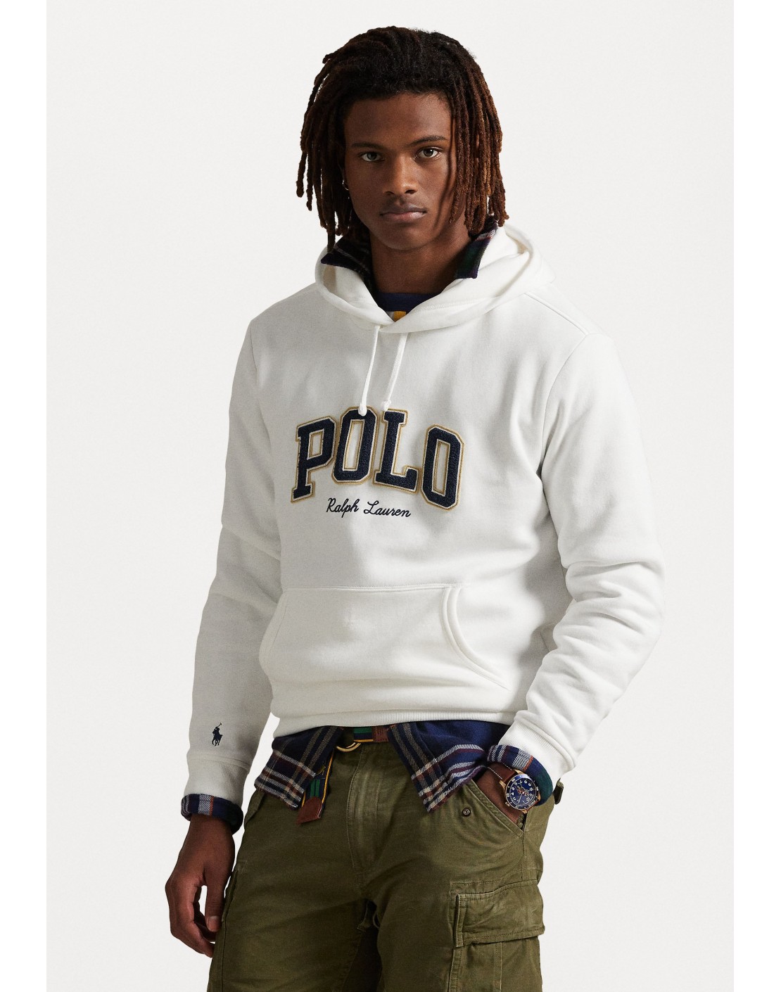Ralph Lauren Sudadera capucha de felpa con logotipo