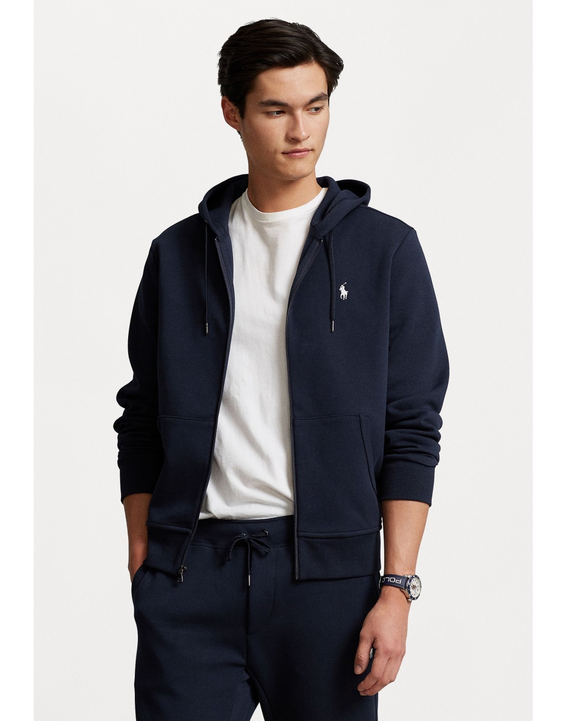 Ralph Lauren Sudadera chándal de punto doble y cremallera