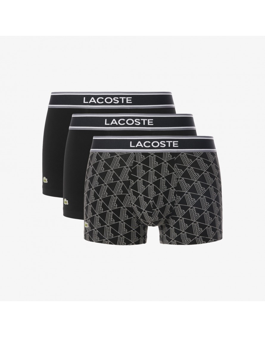 Lacoste Pack de 3 bóxeres de algodón