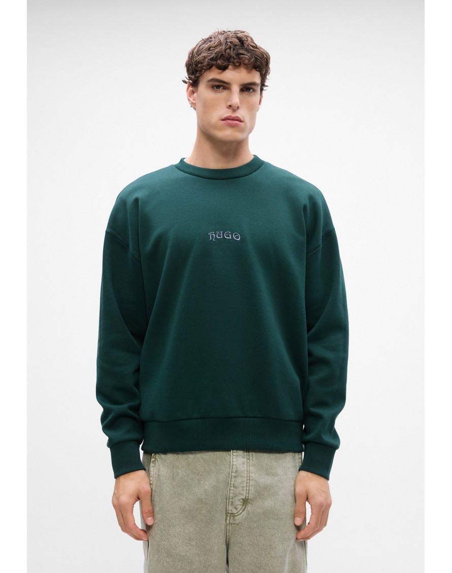 Hugo Boss Sudadera Dadsino en mezcla de algodón con logo bordado