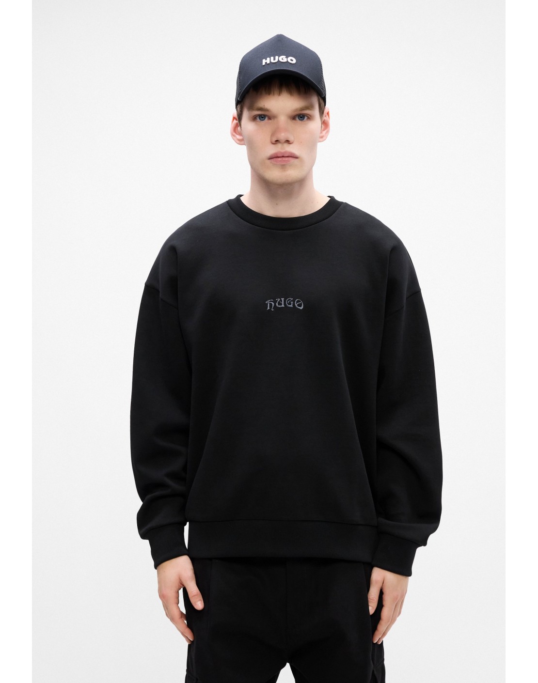 Hugo Boss Sudadera Dadsino en mezcla de algodón con logo bordado