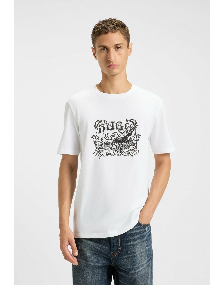 Hugo Boss Camiseta Diwon con ilustración de logo