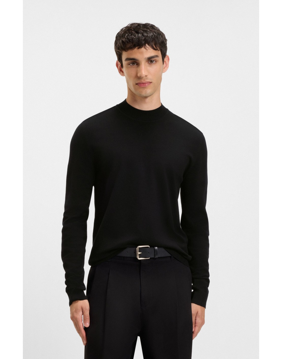 Hugo Boss Jersey San Marc-CV Slim fit con cuello ceñido