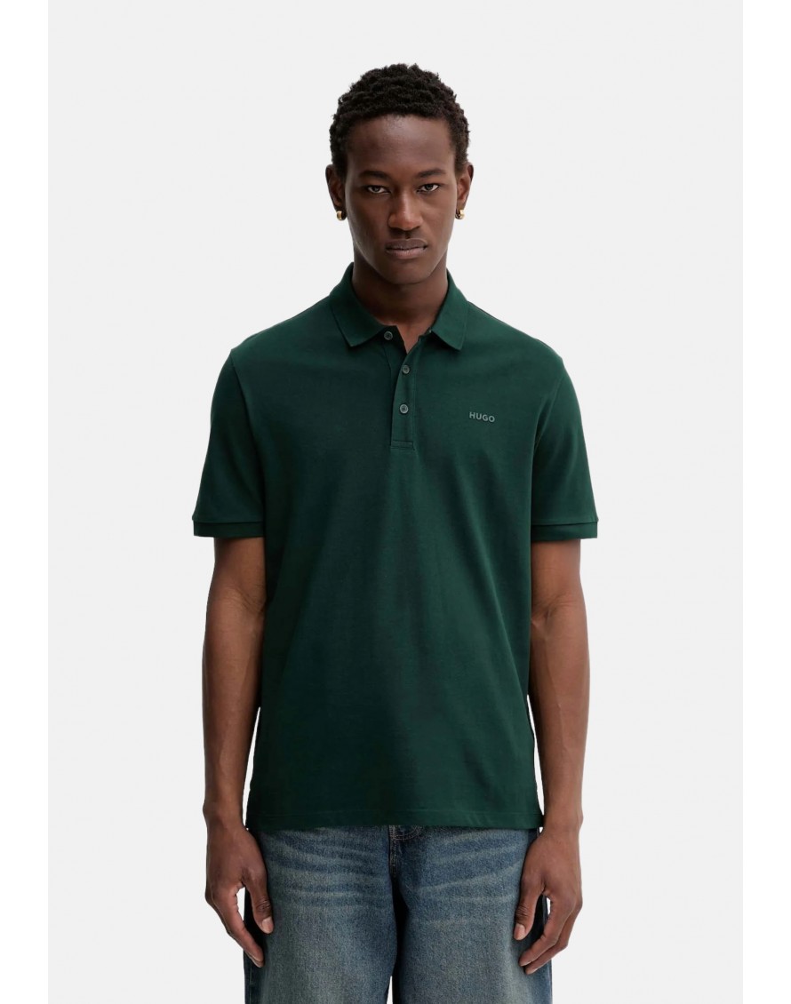 Hugo Boss Polo Donos222 de piqué de algodón con logo estampado