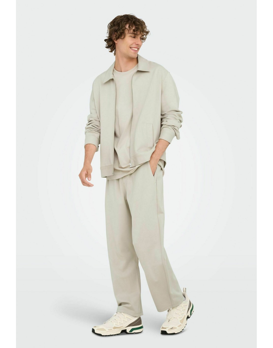 Only & Sons Chaqueta Onsjakes 0339 Reg Zip Overshr Frml Noos