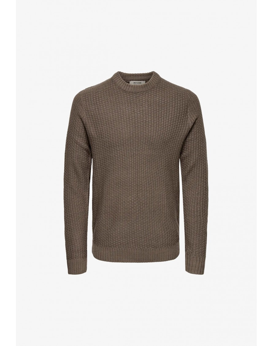 Only & Sons Jersey Onslam REG 5 Struc Crew Knit