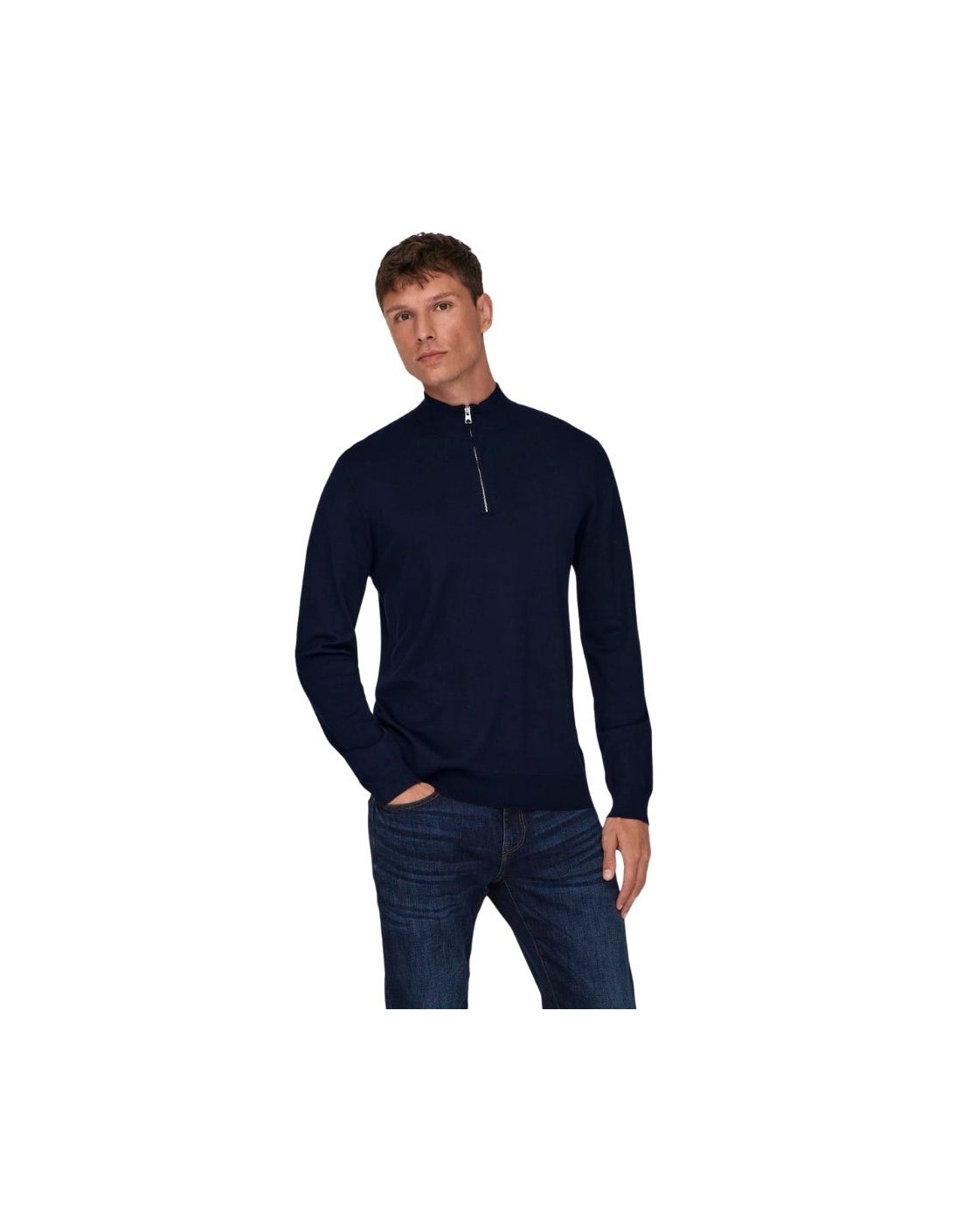 Only & Sons Jersey Onswyler Life REG 14 Half ZIP Knit Noos