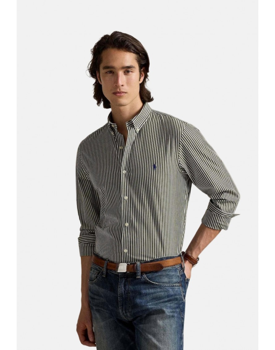 Ralph Lauren Camisa de popelina y elástico Custom Fit