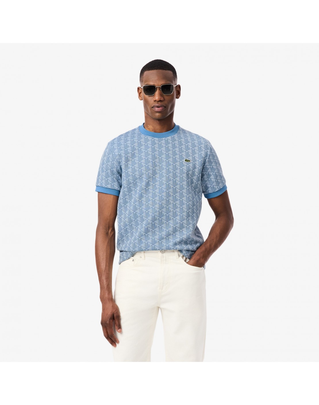 Lacoste Camiseta de jacquard con monograma