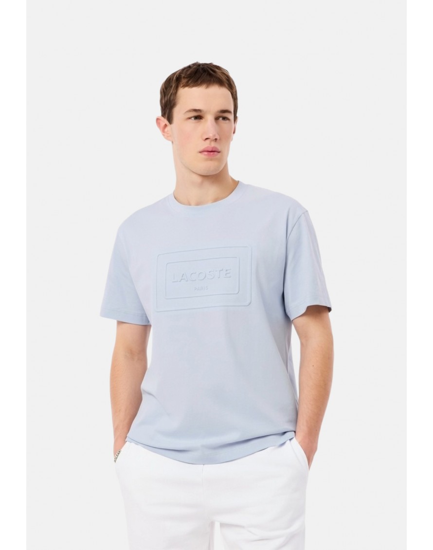 Lacoste Camiseta de algodón grueso bordado