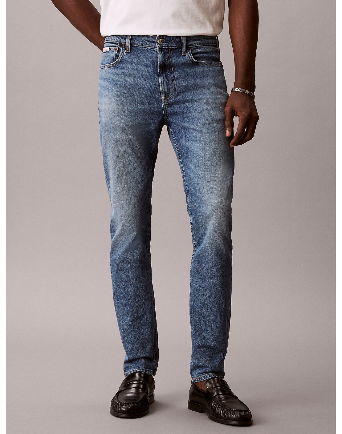 Calvin Klein Pantalón Vaquero Slim Taper Blue Tide Blue