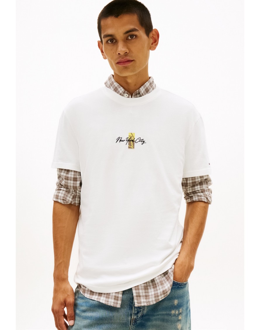 Tommy Jeans Camiseta TJM REG Sign Block