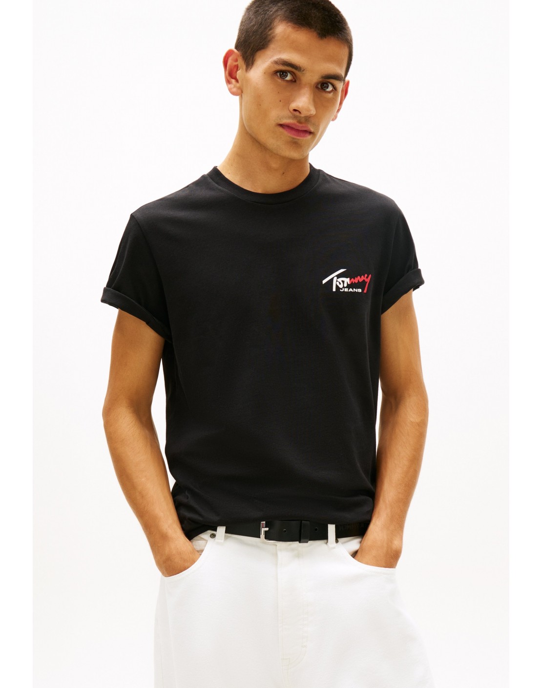 Tommy Jeans Camiseta TJM Slim Sign Chest