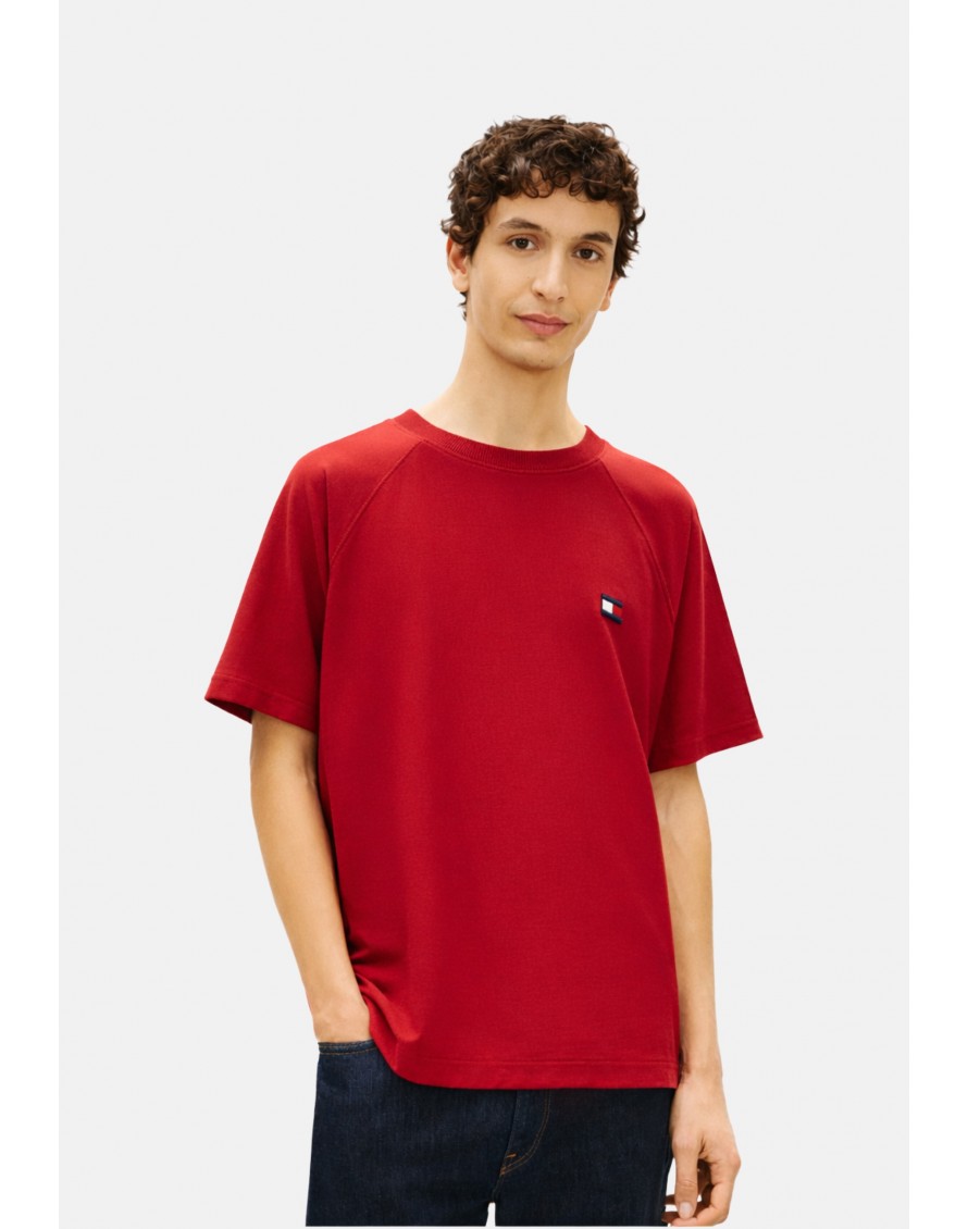 Tommy Hilfiger Camiseta amplia con mangas raglán