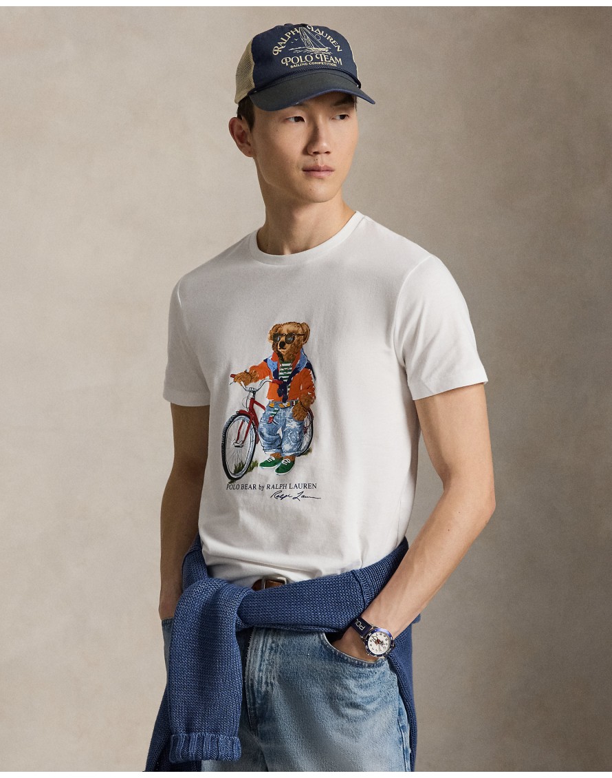 Ralph Lauren Camiseta Polo Bear de corte entallado personalizada