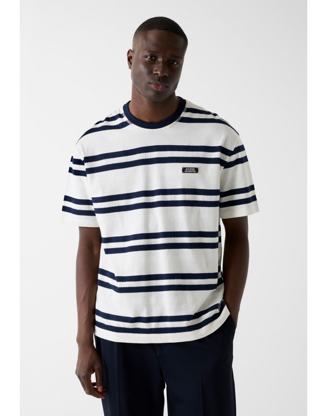 Guess Camiseta SS Vintage Stripes Knit Top