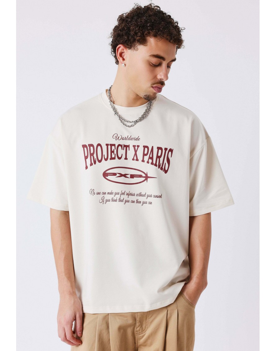 Project X Paris Camiseta Manches Courtes Varsity